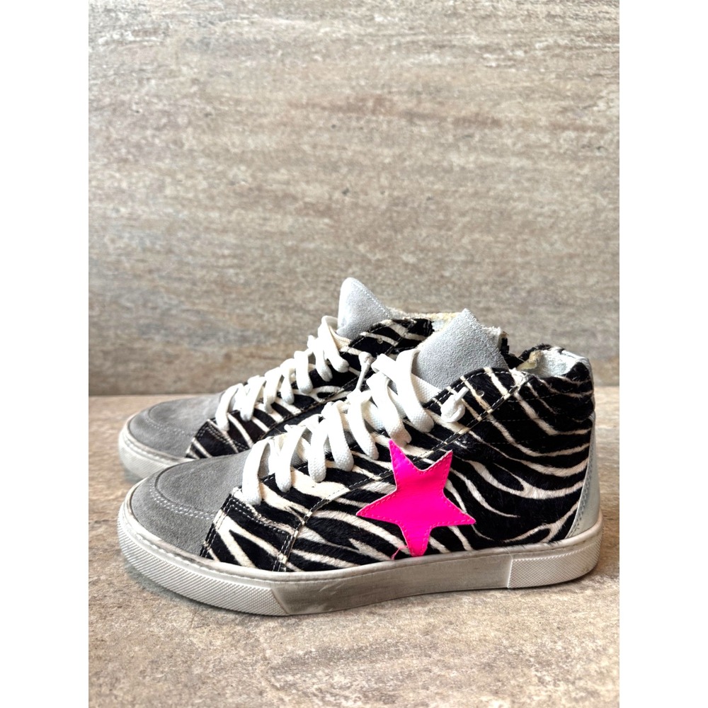 Steven by Steve Madden Golden Goose Style Streetware Hightop Sneakers Sz 8